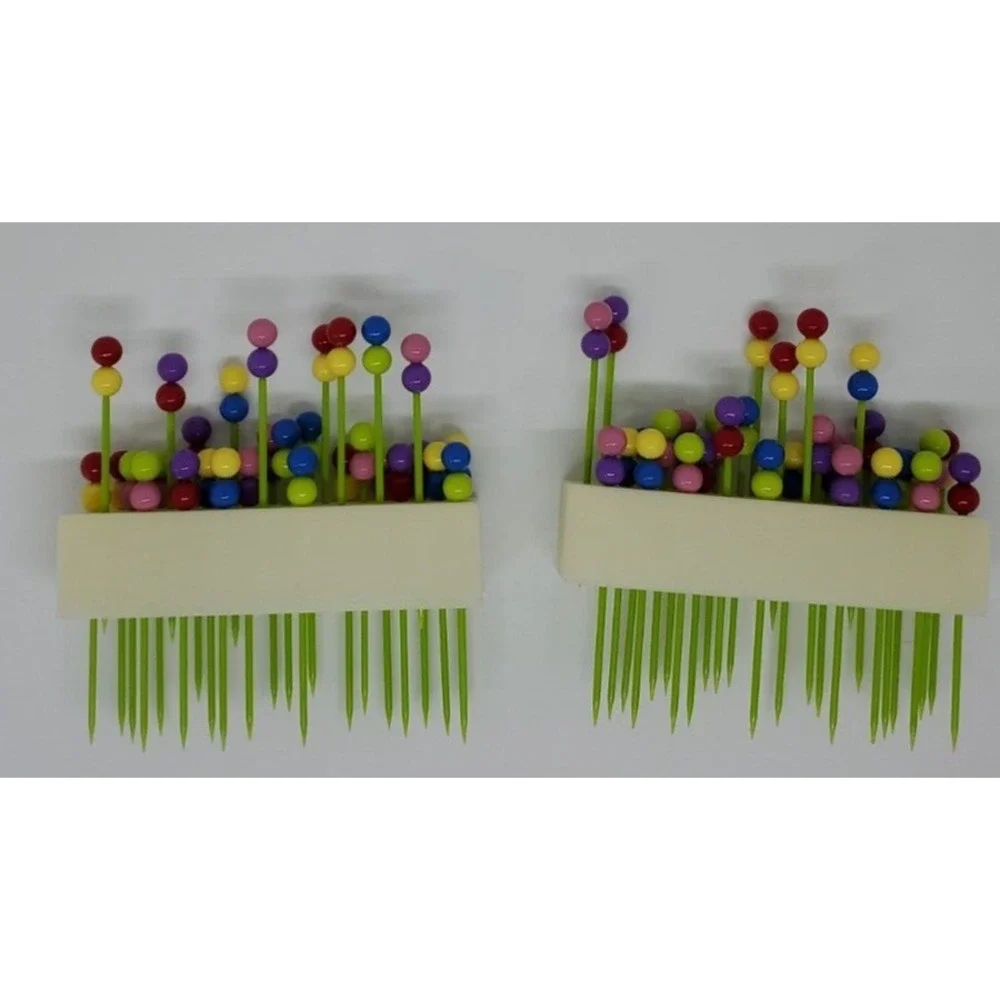 Colorful Cocktail Party Picks Beaded Charcuterie Hors Doeuvres Bends Holder 60ct